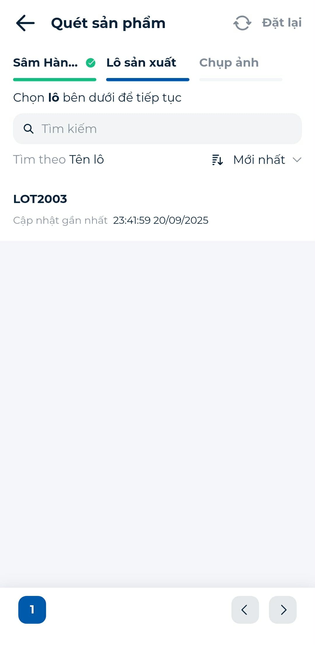 Hiển thị sản phẩm trên dashboard