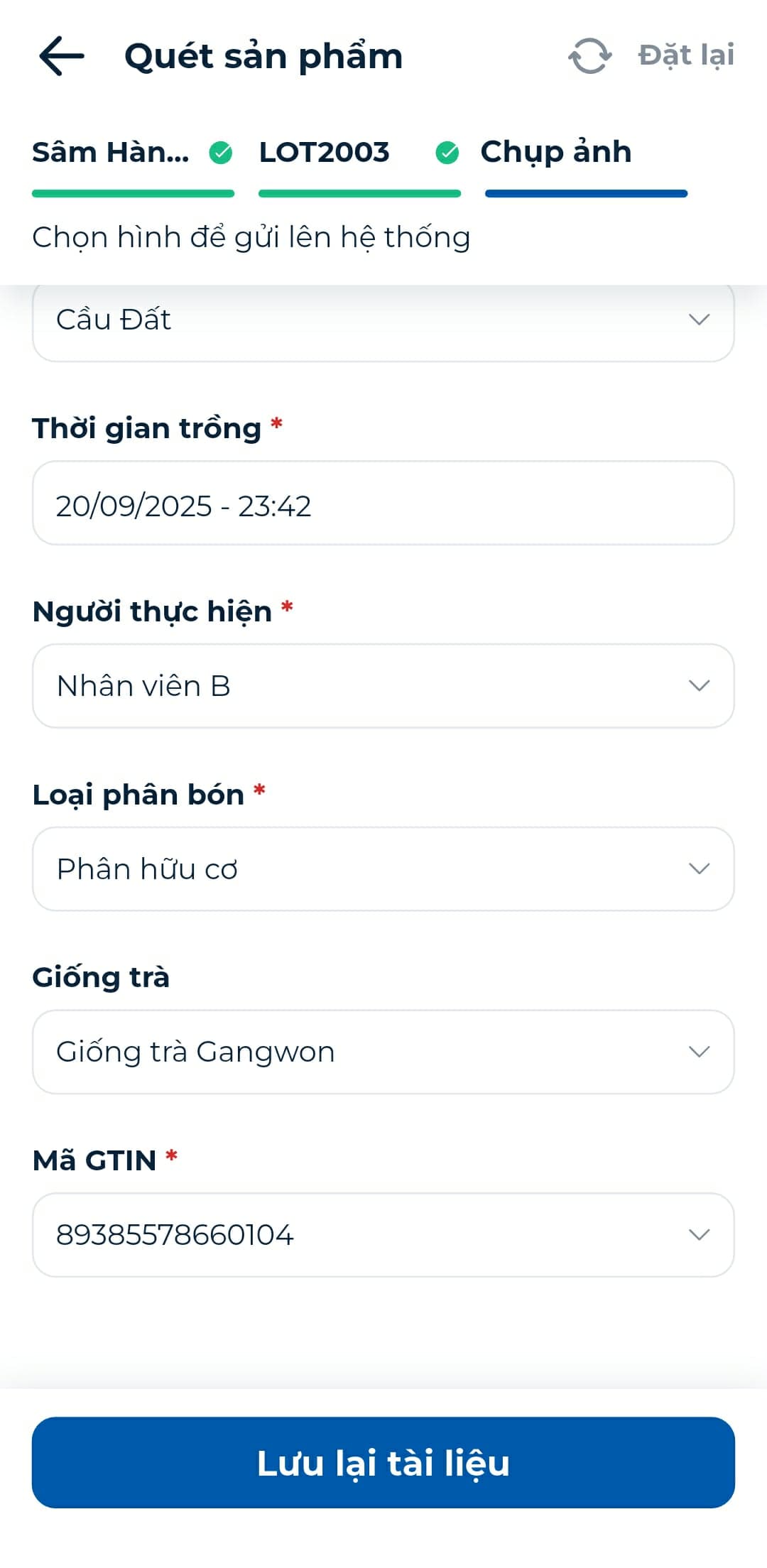 Hiển thị sản phẩm trên dashboard
