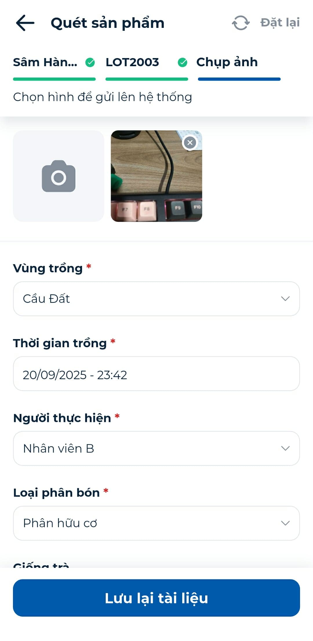 Hiển thị sản phẩm trên dashboard