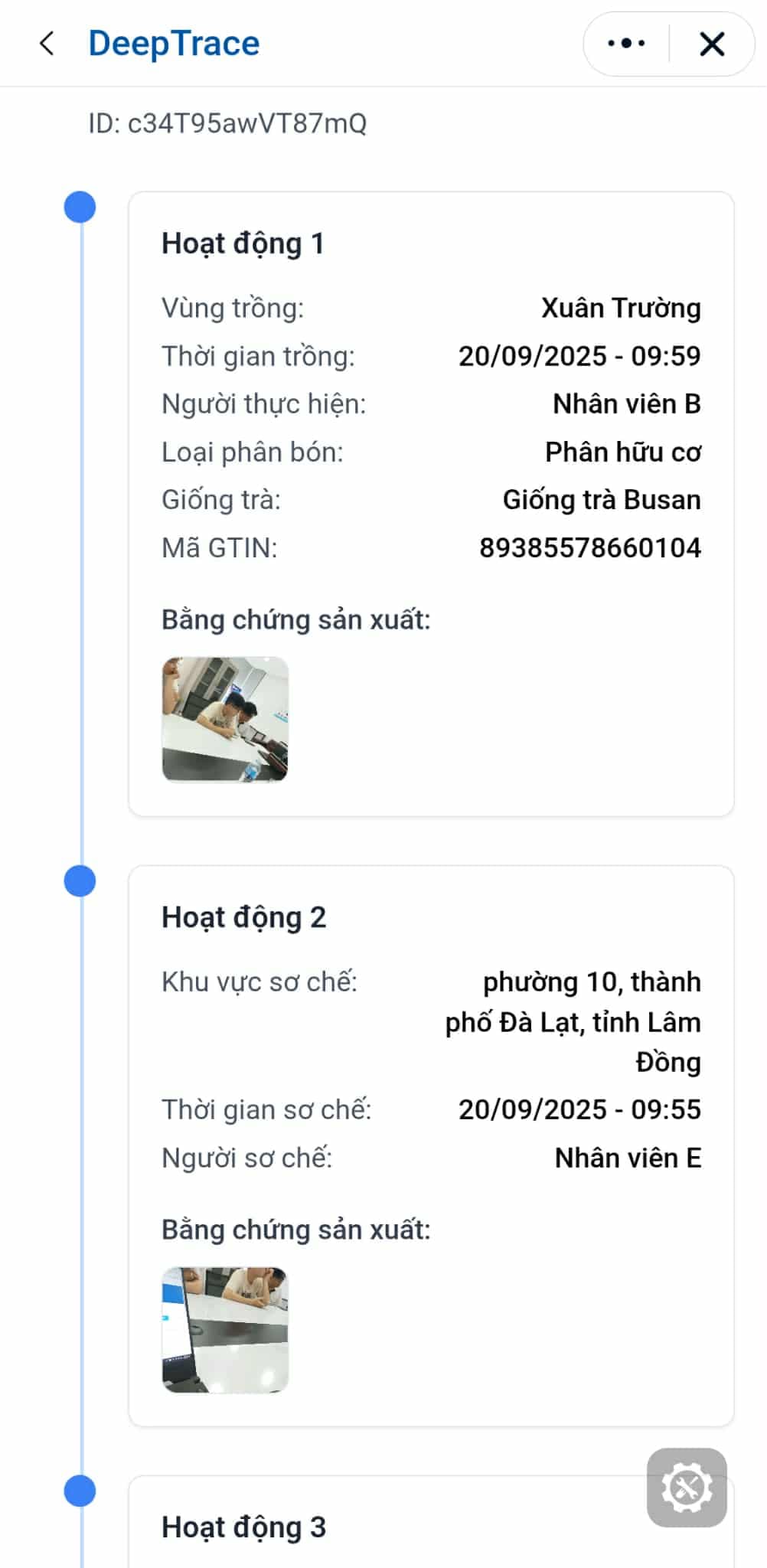 Hiển thị sản phẩm trên dashboard